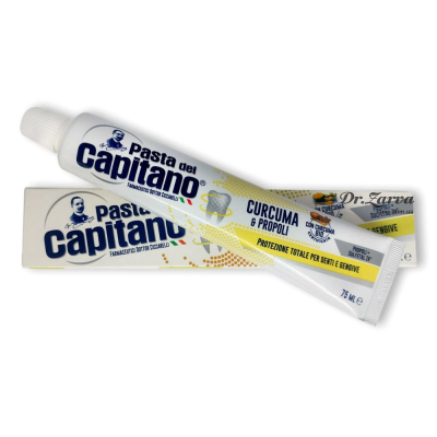 Изображение товара Зубная паста Pasta del Capitano Кукурма и прополис 75 мл для зубов и десен
