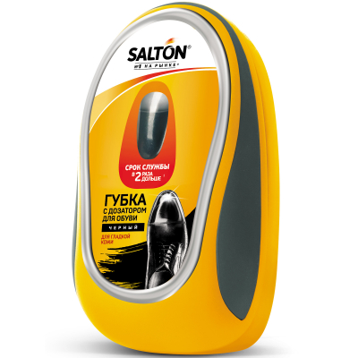 Изображение товара Губка Salton с дозатором для гладкой кожи, черная