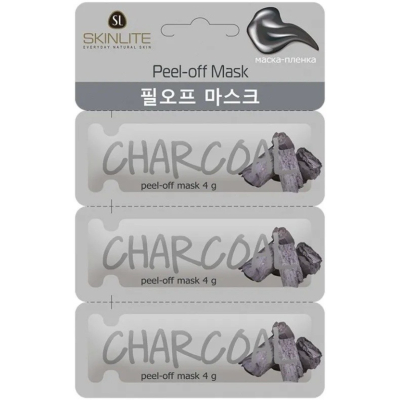 Изображение товара Маска-пленка Skinlite уголь для очищения кожи лица Изображение товара Маска-пленка Skinlite уголь для очищения кожи лица