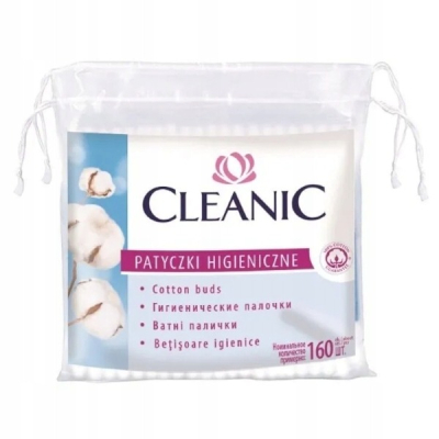 Изображение товара Ватные палочки Cleanic 160 шт мягкие и удобные для гигиены Изображение товара Ватные палочки Cleanic 160 шт мягкие и удобные для гигиены