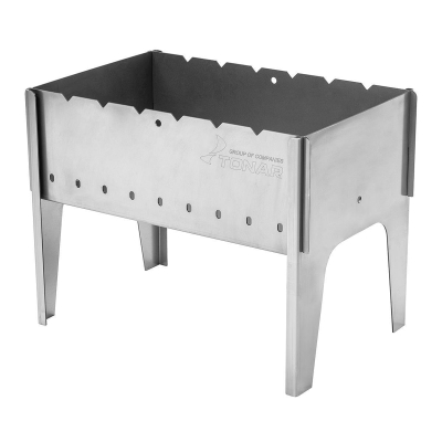 Изображение товара Разборный мангал Тонар из стали 2 мм 49х31х37 см надежный и легкий