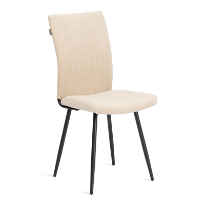 Изображение товара Стул разборный TC велюровый молочный с чёрным 48х55х93 см