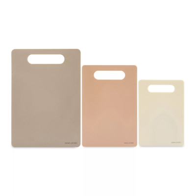 Изображение товара Набор разделочных досок Anna Lafarg Universal 3 шт 24x16/30x20/35x24 см пластик бежевый