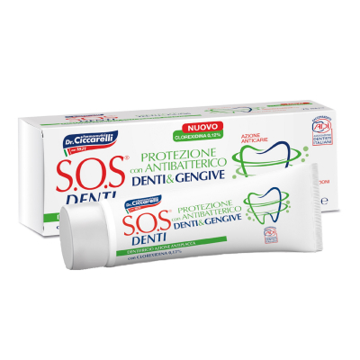 Изображение товара Зубная паста S.O.S. Denti антибактериальная 75 мл для защиты и укрепления зубов Изображение товара Зубная паста S.O.S. Denti антибактериальная 75 мл для защиты и укрепления зубов