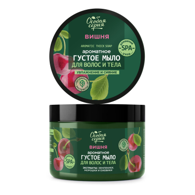 Изображение товара Мыло для волос и тела Особая Серия Вишня Увлажнение и Сияние 500 мл