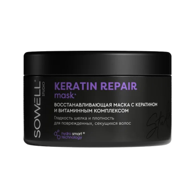 Изображение товара Маска для волос Sowel Keratin Repair 400 мл - восстановление и увлажнение поврежденных волос Изображение товара Маска для волос Sowel Keratin Repair 400 мл - восстановление и увлажнение поврежденных волос