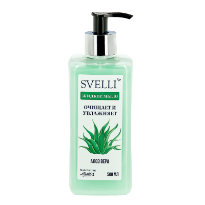 Изображение товара Жидкое мыло для рук Svelli алоэ вера, 500 мл, мягкое очищение для всей семьи Изображение товара Жидкое мыло для рук Svelli алоэ вера, 500 мл, мягкое очищение для всей семьи