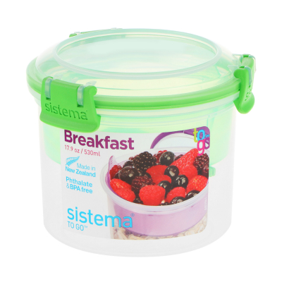 Изображение товара Двухуровневый контейнер Sistema 530 мл безопасный и удобный