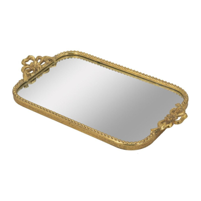 Изображение товара Поднос Glasar с зеркальной поверхностью 54х30х4 см стильный интерьерный аксессуар