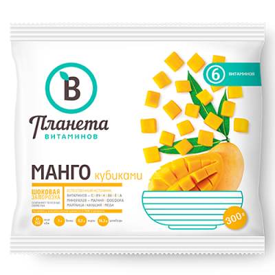 Изображение товара Манго Планета Витаминов замороженное 300 г