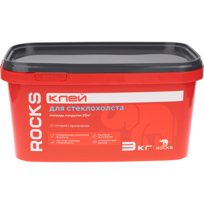 Изображение товара Клей Rocks для стеклохолста 3 кг