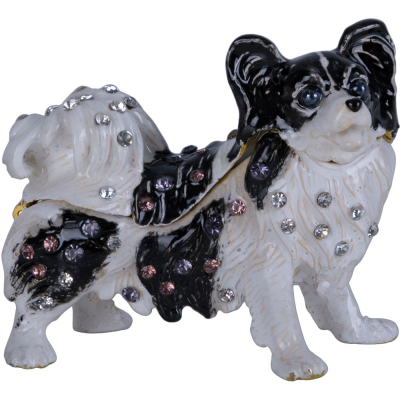 Изображение товара Шкатулка Glasar со стразами Собачка 6х5х3 см