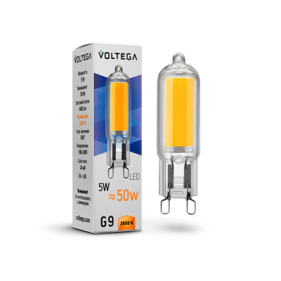 Изображение товара Лампочка Voltega Capsule G9 5W 2800К