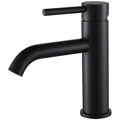 Изображение товара Смеситель SS Oliveeka 962001 черный матовый для раковины, однорычажный Изображение товара Смеситель SS Oliveeka 962001 черный матовый для раковины, однорычажный