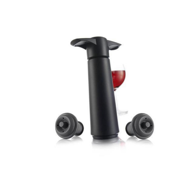 Изображение товара Вакуумный насос Vacu vin с 2 пробками для сохранения вина черный