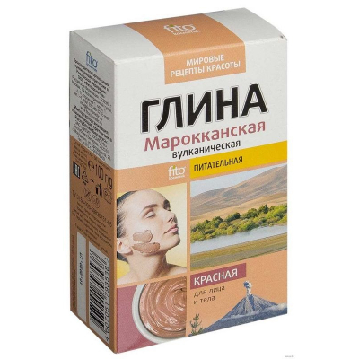 Изображение товара Маска на основе красной глины для лица и волос 100 г Рецепты красоты Изображение товара Маска на основе красной глины для лица и волос 100 г Рецепты красоты