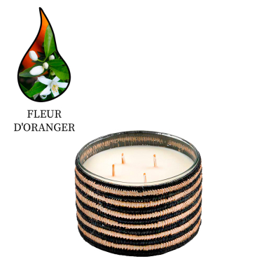 Изображение товара Аромасвеча Nour Bougie Alterna Fleur d'orange 15x15x10. 5 см 1 шт Марокко