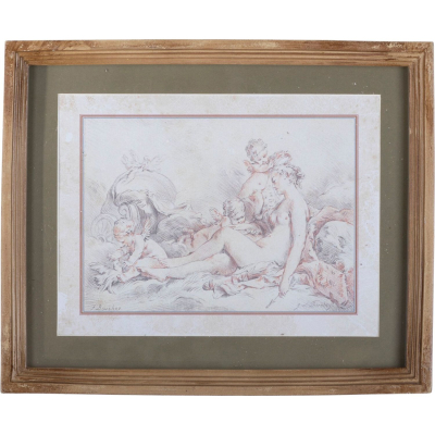 Изображение товара Настенное панно Glasar под старину горизонтальное 27х3х22 см стиль ретро