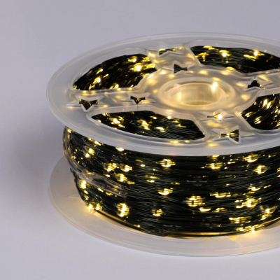 Изображение товара Электрогирлянда новогодняя Best Technology зеленый шнур 3240 LED теплый белый