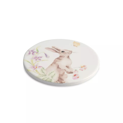 Изображение товара Подставка под кружку Anna Lafarg круг кролик в цветах 11 см