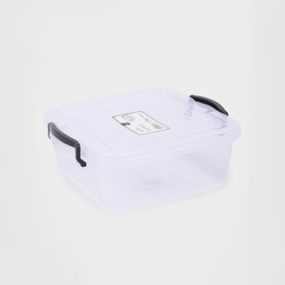 Изображение товара Контейнер для хранения Follow me квадратный 1,5 л прозрачный из полипропилена Изображение товара Контейнер для хранения Follow me квадратный 1,5 л прозрачный из полипропилена