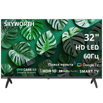 Изображение товара Телевизор Skyworth D-LED 32E55H 32 HD Smart TV с Google TV и VESA Изображение товара Телевизор Skyworth D-LED 32E55H 32 HD Smart TV с Google TV и VESA