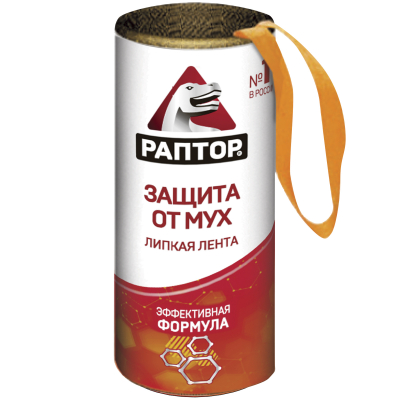 Изображение товара Липкая лента от мух Раптор, 1 шт Изображение товара Липкая лента от мух Раптор, 1 шт