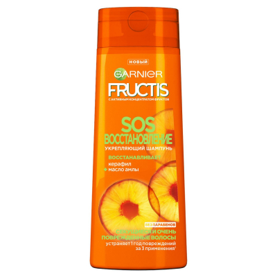 Изображение товара Шампунь Garnier Fructis SOS Восстановление Для секущихся и очень поврежденных волос 400 мл