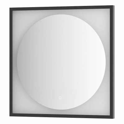 Изображение товара Зеркало с LED-подсветкой и сенсорным выключателем 70х70 DEFESTO ECLIPSE