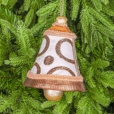 Изображение товара Декор на ёлку James arts колокольчик 13х13х17 см яркая праздничная игрушка