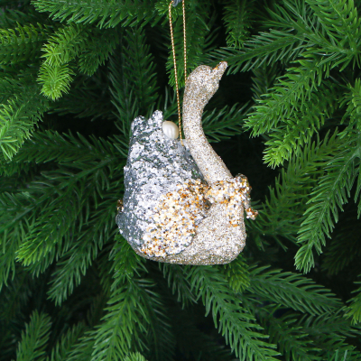 Изображение товара Игрушка ёлочная из акрила лебедь 6 см Christmas Wonderlan