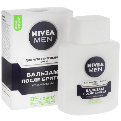 Изображение товара Бальзам после бритья для чувствительной кожи 100 мл Nivea Изображение товара Бальзам после бритья для чувствительной кожи 100 мл Nivea