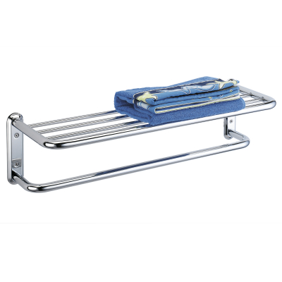 Изображение товара Держатель для полотенец WasserKraft серебряный 64х16,6 см Германия