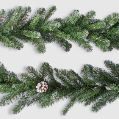 Изображение товара Ветка искусственная Царь-Елка "Снежная королева" с шишками 270х33 см