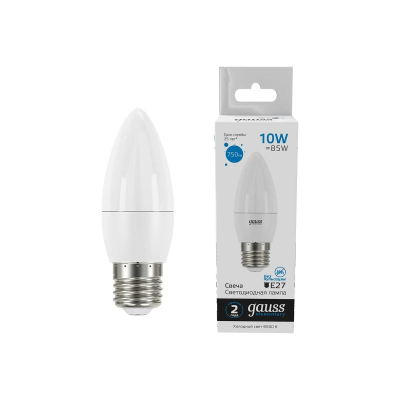 Изображение товара Лампа Gauss Elementary Свеча 10W 750lm 6500K E27 LED