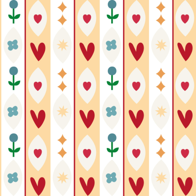 Изображение товара Бумага для подарков Folk сердечки 70х100 см