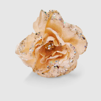 Изображение товара Новогодняя желтая искусственная роза Конэко-О 27 см праздничный декор Изображение товара Новогодняя желтая искусственная роза Конэко-О 27 см праздничный декор