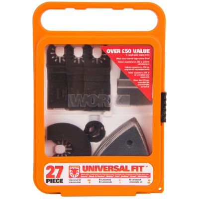 Изображение товара Набор насадок для реноватора Worx 27 шт Изображение товара Набор насадок для реноватора Worx 27 шт