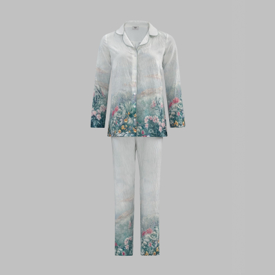 Изображение товара Пижама Togas Элизиум бело-зеленая женская 2 предмета