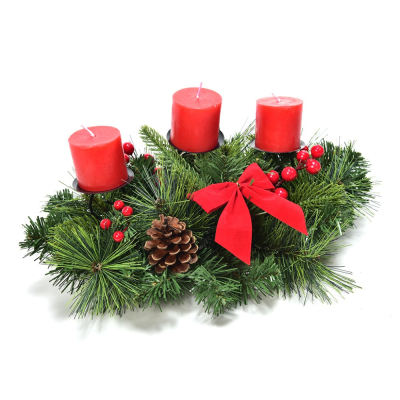 Изображение товара Подсвечник на 3 свечи Mercury NY округленный 36х16х12,5 см