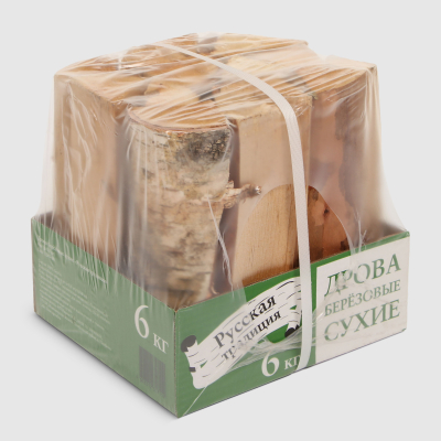 Изображение товара Дрова березовые камерной сушки 6 кг.