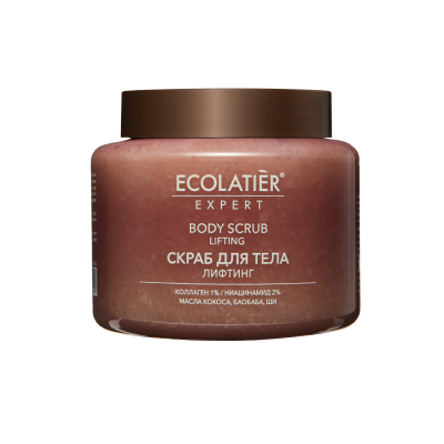 Изображение товара Скраб для тела Ecolatier Expert Лифтинг 450 г для мягкости и упругости кожи Изображение товара Скраб для тела Ecolatier Expert Лифтинг 450 г для мягкости и упругости кожи