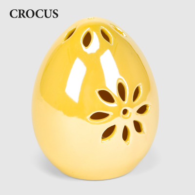 Изображение товара Яйцо фарфоровое Crocus жёлтое с LED 11,5 см Изображение товара Яйцо фарфоровое Crocus жёлтое с LED 11,5 см