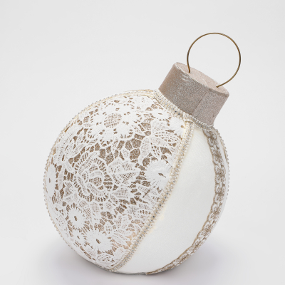 Изображение товара Украшение настольное James arts шар белый 26х25х31 см