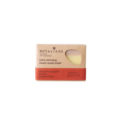 Изображение товара Мыло Botavikos Апельсин корица красная глина 100 г натуральное очищение кожа