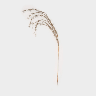 Изображение товара Декоративная ветка Anna Lafarg золото кристальная 94 см для новогоднего декора