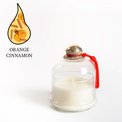 Изображение товара Аромасвеча Nour Bougie Le Dome Orange Cinnamon 436 г ручная работа Марокко