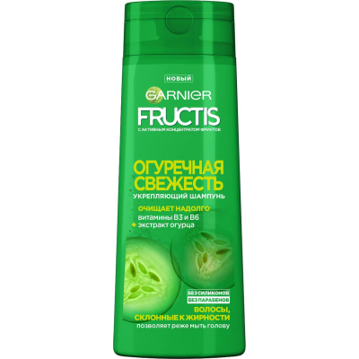 Изображение товара Шампунь Garnier Fructis Огуречная свежесть 400 мл для жирных волос