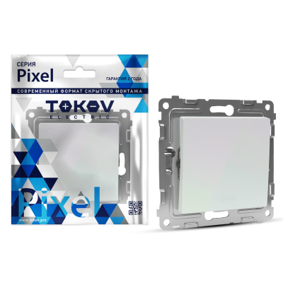 Изображение товара Выключатель одноклавишный Tokov Electric Pixel стильный и надежный 250 В Изображение товара Выключатель одноклавишный Tokov Electric Pixel стильный и надежный 250 В