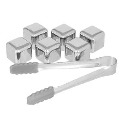 Изображение товара Набор охлаждающих кубиков из нержавеющей стали HomeFeel 6 шт стильный цветной дизайн Изображение товара Набор охлаждающих кубиков из нержавеющей стали HomeFeel 6 шт стильный цветной дизайн